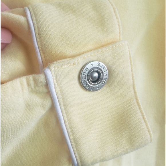 Draper's And Damons Women's Petite Jacket Snap Up Yellow Petite Small - Picture 7 of 12